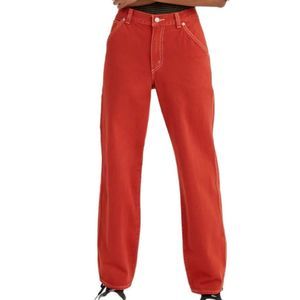Levi’s Premium Dad Utility Jeans Baggy Loose Relaxed Straight Leg Red 28 x 30